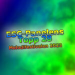 ESC-Panelens topp 28 i Melodifestivalen 2023